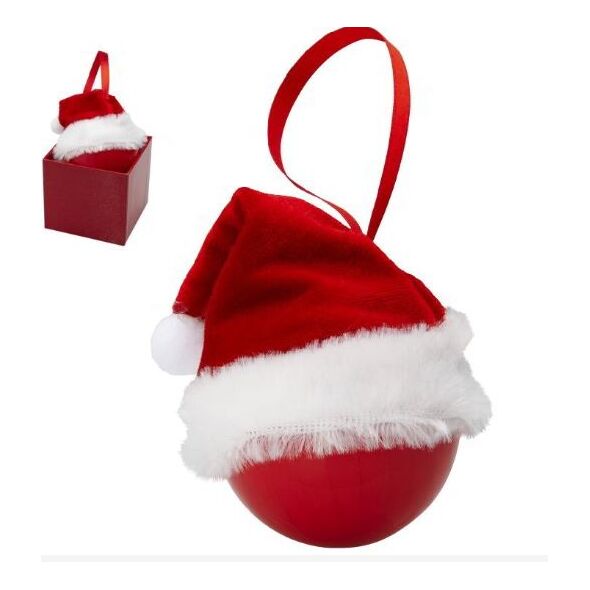 Commissie Mos ik ga akkoord met Feestdagen :: Kerst :: Kerstbal met Kerstmuts in mooi rood geschenkdoosje -  Producten | Glitter Glamour | Decoratie en plotter materialen
