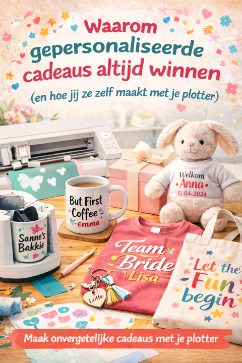 Waarom gepersonaliseerde cadeaus altijd winnen (en hoe jij ze zelf maakt met je plotter) Waarom gepersonaliseerde cadeaus altijd winnen